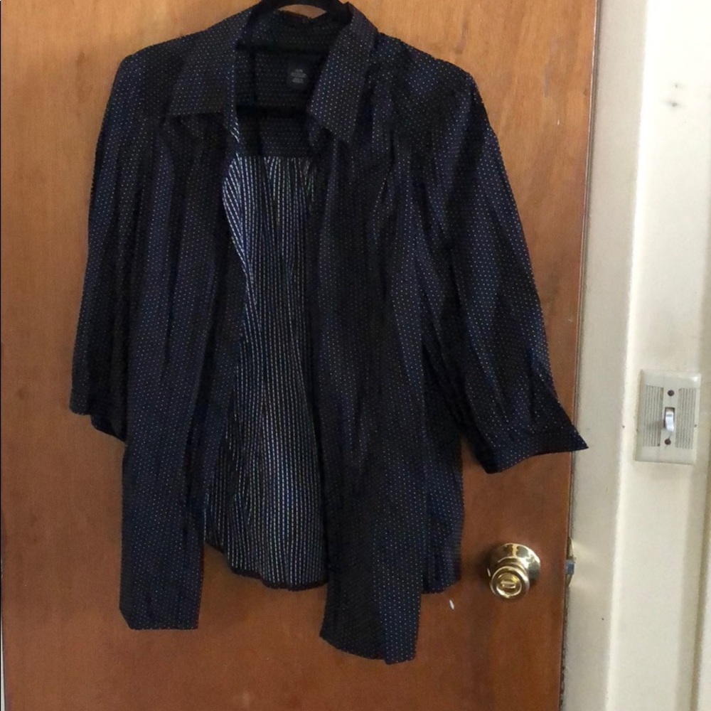 Lane Bryant Polka Dot Shirt